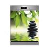 Bamboo Candle Flowing Water 3d Stone Dishwasher Refrigerator Freeze Sticker Kids Art Fridge Door Cover Wallpaper Kitchen Decor