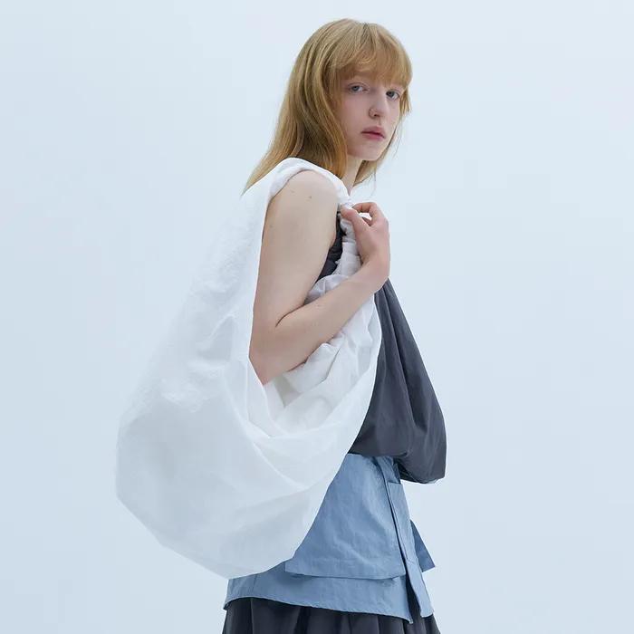 Large Tangle Twist Bag_White