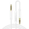 Audio Cable Stable Transmission Anti-interference Built-in MIC 3.5mm Male to Male Audio Wire for Headphone
