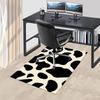 1pc Cow Print Chair Mat: Anime Cartoon Design, Non-Slip Office Rug for Home Decor, Seasonal Gift, Suitable for Office and Living Room.A032