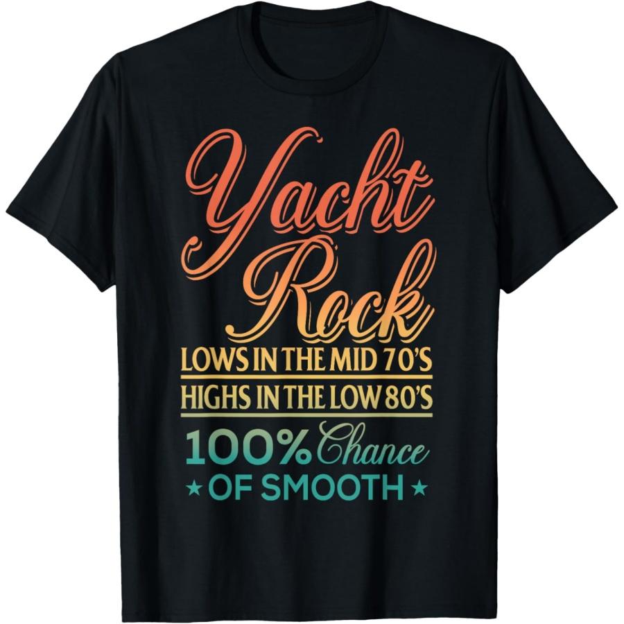 Ретро Музыка Yacht Rock Середина 70-х - Начало 80-х - Винтажная Футболка Yacht Rock S
