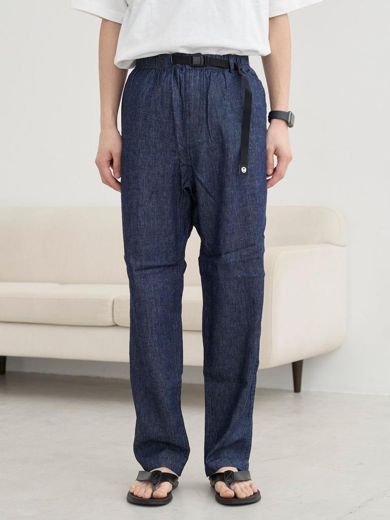 Coleman (Coleman) Cotton-Linen Denim Pants, COBALT (75), Size S (Web Exclusive), 75404030393 7530