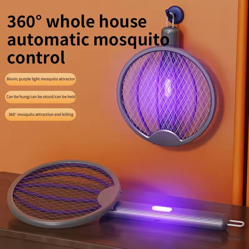 Four-in-one collapsible electric mosquito beat rechargeable light wave mosquito mosquito light household wall mosquito beat