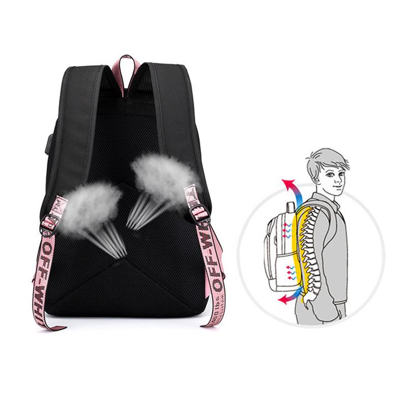 K-pop Printed Backpack for Teenager Girl Boy Bookbag Kid Gift Large Capacity Waterproof Travel Bag Rucksak