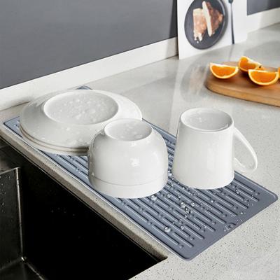 Silicone Dish Drying Mat Large Dish Drying Mat Counter Top Mat Dish Draining Mat Sink Mat Kitchen Tool