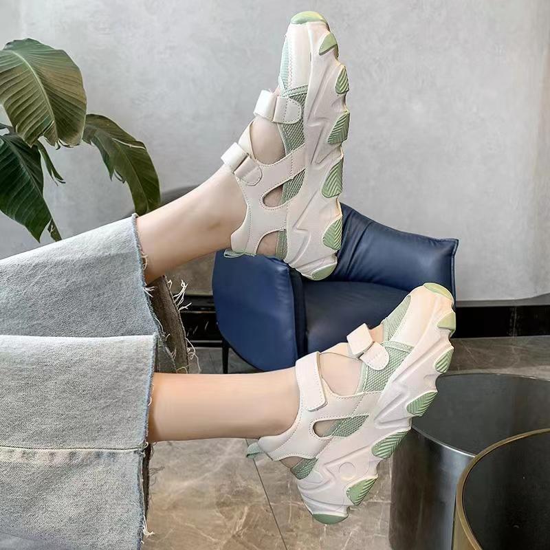 Tendance Été Nouveau Sports Loisirs Femmes Chaussures de Plage Running tendance Baskets à Plateforme Sandales Semelle Épaisse Maille Sandales