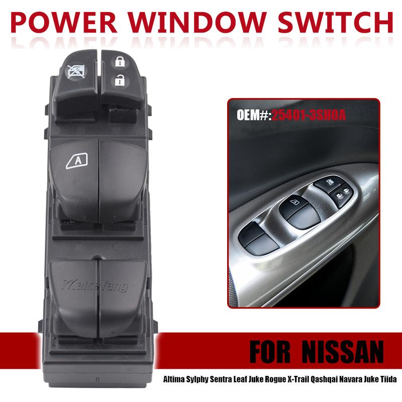 Top Quality Electric Power Window Switch For Nissan Sentra 25401-3SH0A 254013SH0A 25401-3TA5A 25401-3NA0A 25401-3NA0B Auto Parts