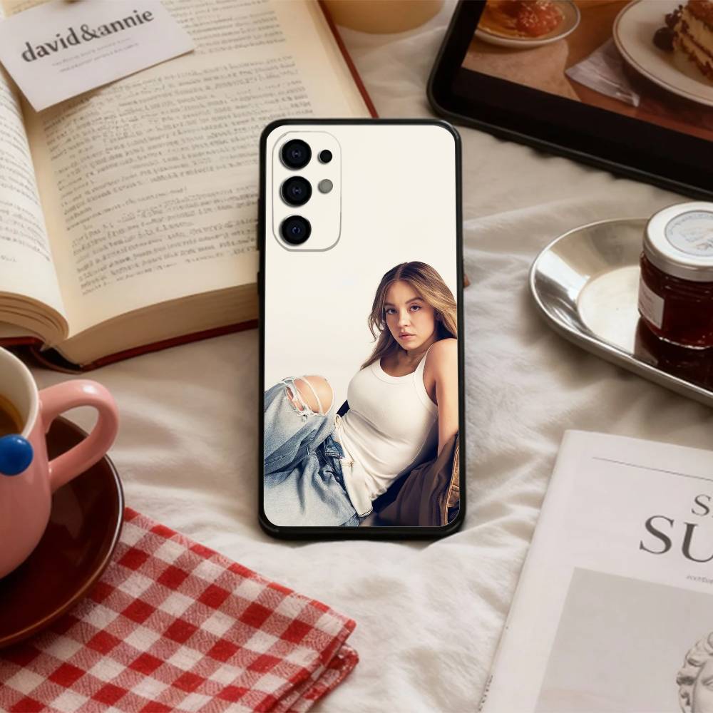 

S-Sydney S-Sweeney Phone Case For Samsung S 25,24,23,22,30,21,10,9,Ultra,Plus,Lite,FE,4,5 G Soft Black Case Samsung S24ULTRA