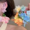 Beach Jewelry Simulated Flower Drop Earrings Silver Needle Vacation Style Earrings  Wedding