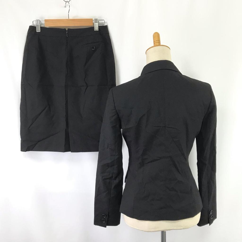 COMME CA ISM Frühling/Sommer Rockanzug [Oberteil S/Unterteil M/Damen/Schwarz](GEBRAUCHT)