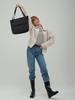 Mah Airy Tote Bag Daily Casual Canvas Bag - Black