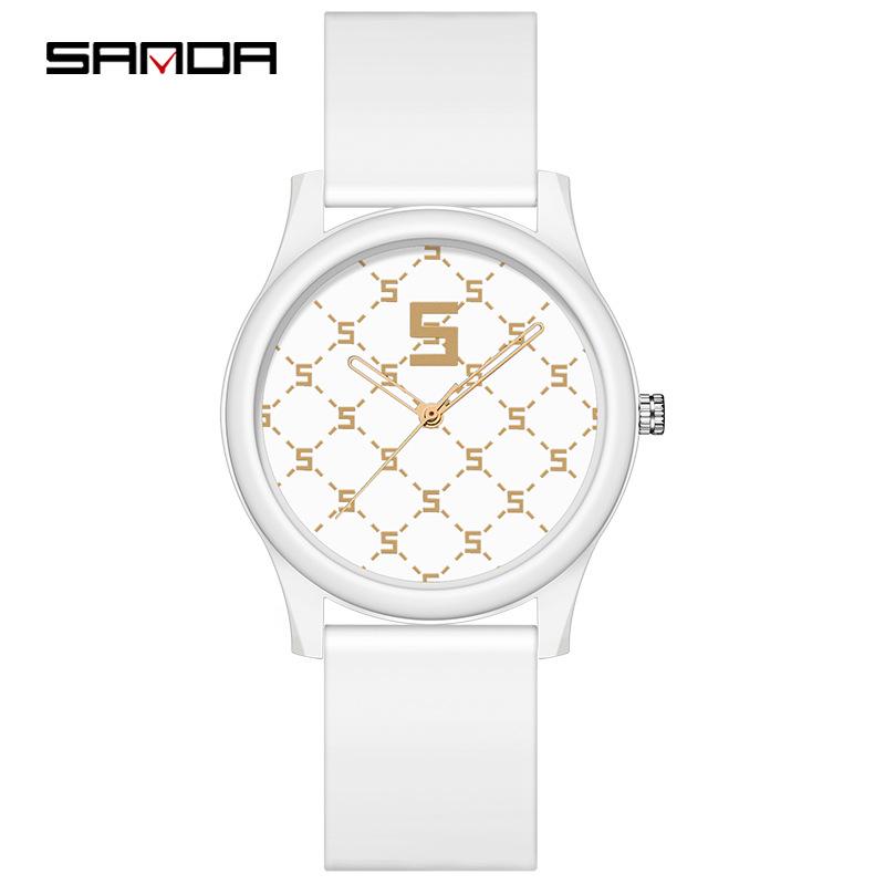 Sanda Rainbow Silicone Strap Detachable Unisex Casual Sports Watch