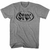 Styx Rocková Kapela Vintage Logo Pánské Tričko Heavy Metal Koncertní Turné Merch