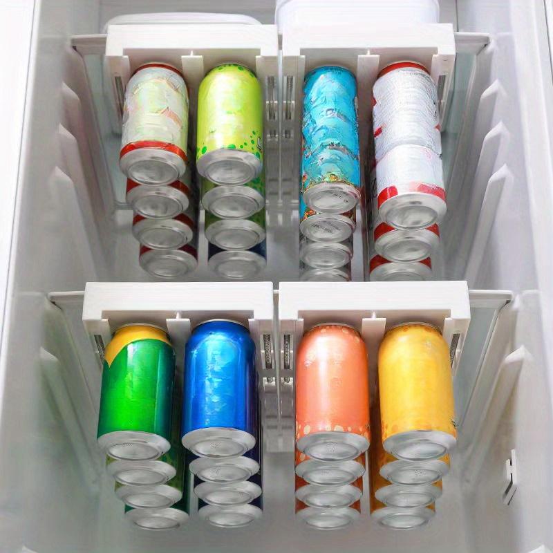 1 stk Kjøleskap Oppbevaringsskap Skuff Soda Boks Dispenser Drikkeholder Plast Matoppbevaringsstativ for Kjøleskapsskap Kjøkken