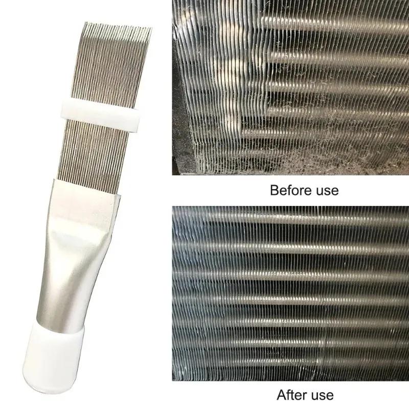 Air Conditioning Fin Cleaning Comb Stainless Steel Fin Straightener Brush Air Conditioner Cleaning and Dusting Tools.