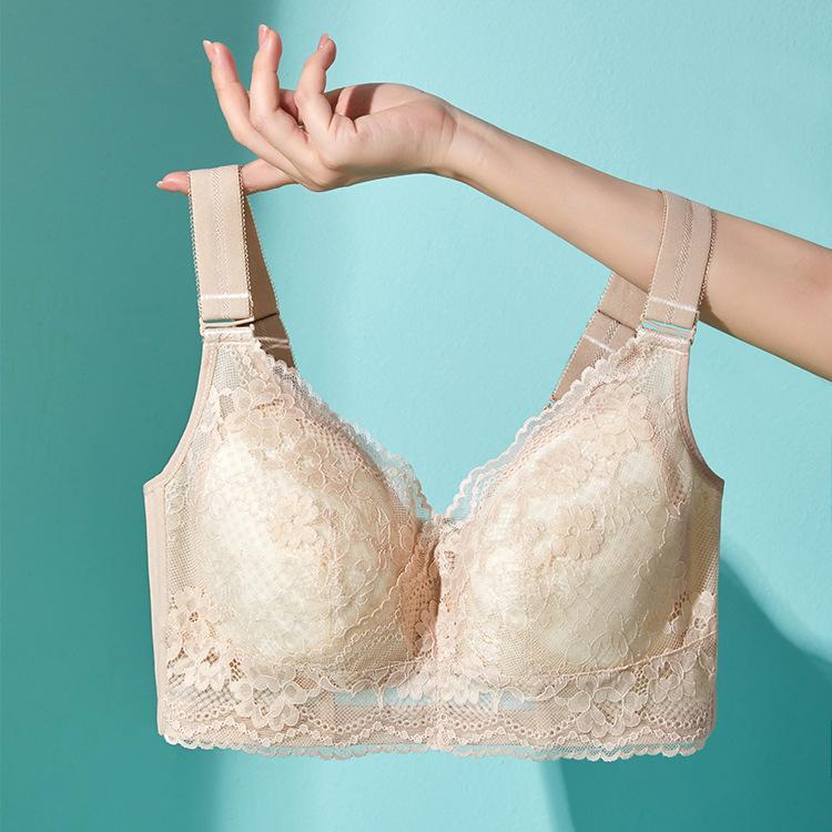 Thin Lingerie Women's Plus-size Bra Adjustable Gathering Bra Breast Retraction Anti-sagging Bra Push Up Bra