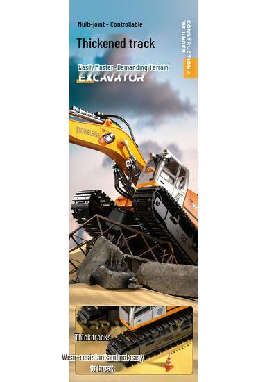 Large Remote Control Alloy Excavator Toy for Kids