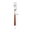 Walnut Stainless Steel Kitchen Sets, Steak Knife, Fork, Spoon, High-End Practical Restaurant Sets, 5Pcs, 304