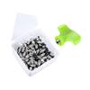 100 Pieces Golf Shoe Spikes Replacement Cleats with Wrench Alloy Steel Anti Portable Universal