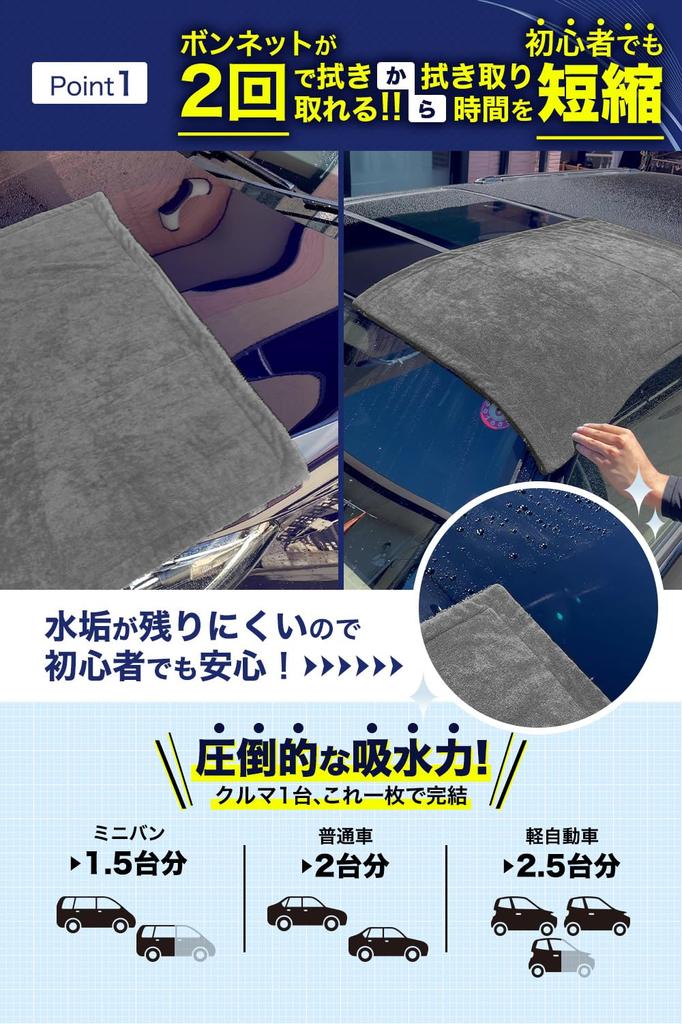 AURAX by Car Wash Lavado de Coches Máquina de Lavado de Coches Súper Grande Pequeña Suministros para Lavado de Coches [Influencers Supervisados] Toallas, 1200GSM, Secador, Absorbente, Microfibra, Un Solo Paso