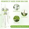 1/3/5/12Pcs Artificial Flowers Silk Wisteria Vine Fake Silk Hanging Flower for Wedding Party Garden Outdoor Home Wall Decoration
