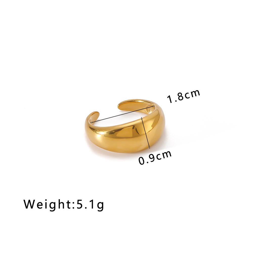 High Quality Geometric Twist Irregular Ring for Women New Vintage Opening Finger Rings Stainless Steel Jewelry Party Gift