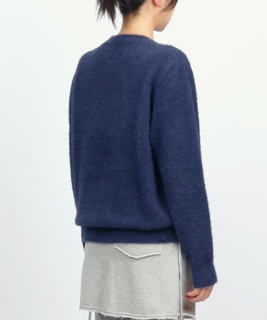 Sseonegteu Stars Shaggy Sweater - Navy
