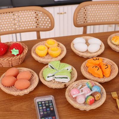 Mini mâncare colorată pentru casă de păpuși, model alimentar de simulare realist pentru 1:6 /1:12 Păpușă