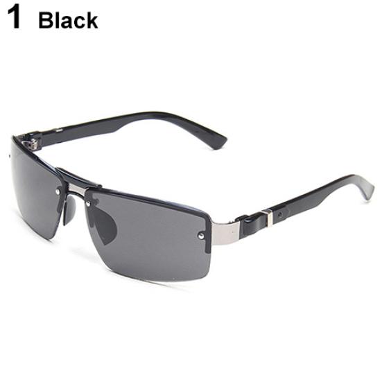 Men's Rectangular Sunglasses Shades Travel Driving Fishing Eyewear