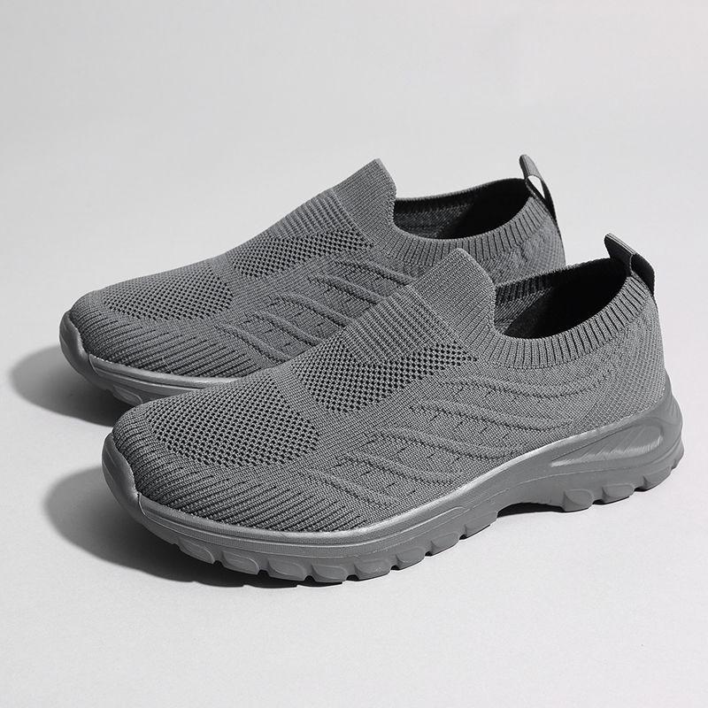 

Men s Slip-On Mesh Sneakers - Soft Sole, Anti-Slip, Lightweight, Breathable, Casual, Versatile, Slate Gray. 36 (Women s)