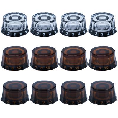 4 Pcs Volume Tone Control Knobs Guitar Musical Instrument Parts Replacement Guitar Bell Knobs for Les Paul Guitar Accessories