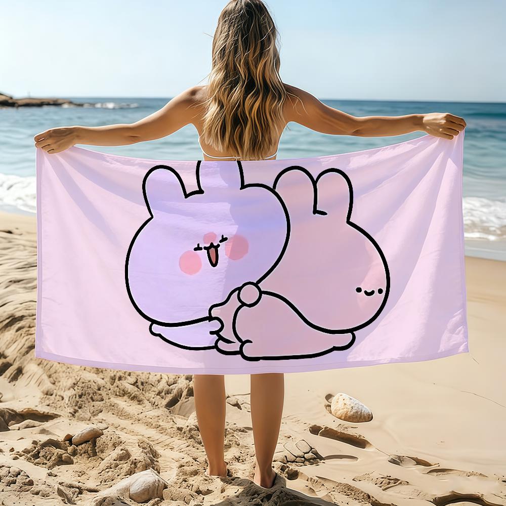 A-Asamimichaans A-Asleep Cute Towel Beach Towel Oversized Quick Dry Towel Absorbent Soft Swim BeachTowels for Men Women