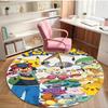 Pokemon Print Round Rug, Washable Floor Carpet, For Entryway Dorm Laundry Room Office Study, Home Decor Birthday Christmas Gift