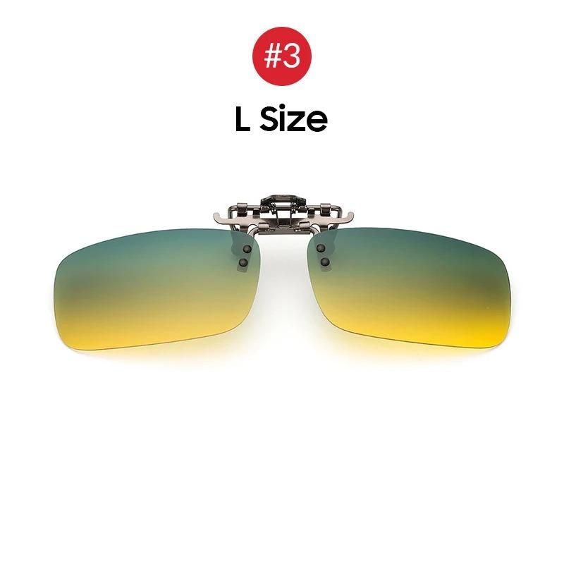 Non-polarized Vintage Clip On Flip Up Sunglasses Women Men Clip Use Day and Night Glasses Driving Fishing Outdoor Sports Sun Glasses