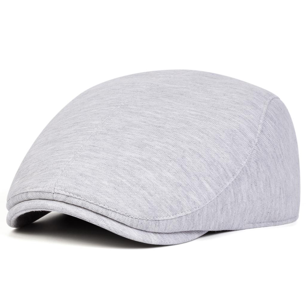 Unisex Solid Color Newsboy Caps British Painters Hats Autumn and Winter Berets Flat Peaked Cap Hip Hop Berets