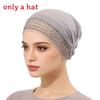 Silk Cotton Sunshade Headscarf With Adjustable Fit And Rhinestone Decor For Summer And Winter Fashion