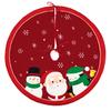 Excellent Christmas Tree Skirt Fine Workmanship Hemp Weave Santa Xmas Bottom CDN