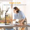 Video Conference Lighting for Zoom Meeting Desk Lamps for Home Office 30 Light Modes Desk Light Ring Light for Desk with Flexib