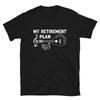 Il mio piano di pensione Musicisti Chitarra Divertente Regalo Chitarrista in Pensione T-Shirt Unisex