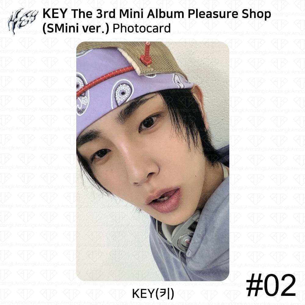 SHINee KLÍČ 3. Mini Album Pleasure Shop Oficiální Fotokarta SMini Skleněný Obal