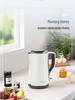 Mofei MR6072 Double Layer Anti-Scald Electric Kettle with Seamless 304 Stainless Steel Liner.