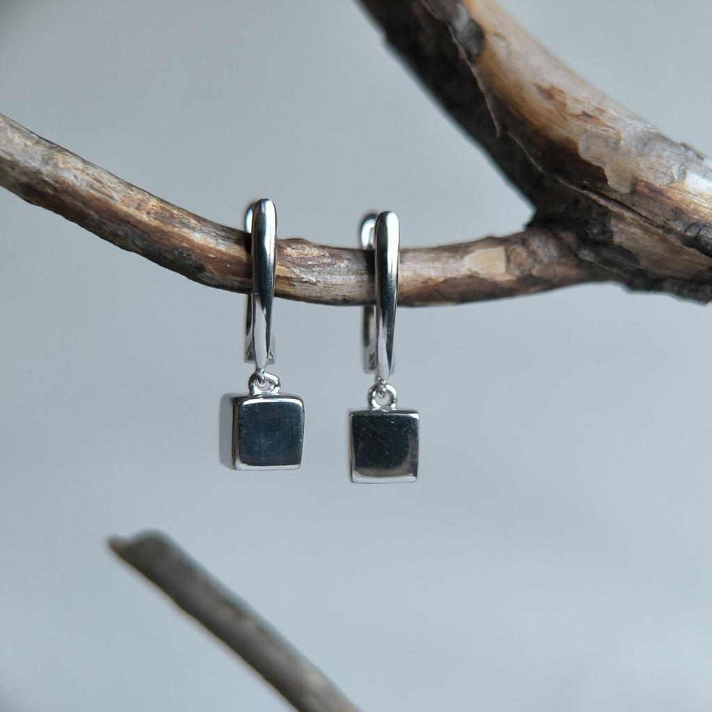 Silver Earrings Without Stones (2209300)