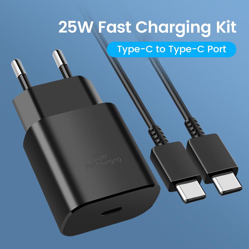 25W Super Fast Charger Usb Type C Cargador Adapter For Samsung Galaxy S25 S24 S23 S20 S21 S22 Plus A54 A34 Adapter Z Flip Fold 7 5 6 4