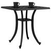 Garden Table Black 53 X 53 X 53 Cm Cast Aluminum