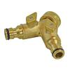 Faithfull 2 Way Shut Off Valve 19mm (3/4in) To 2 X 12.5mm (1/2in)