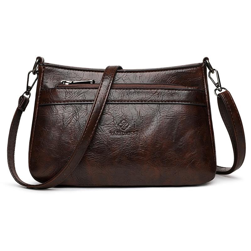 

Женская наплечная сумка Легкая Вместительная Сумка для матери среднего возраста коричневый