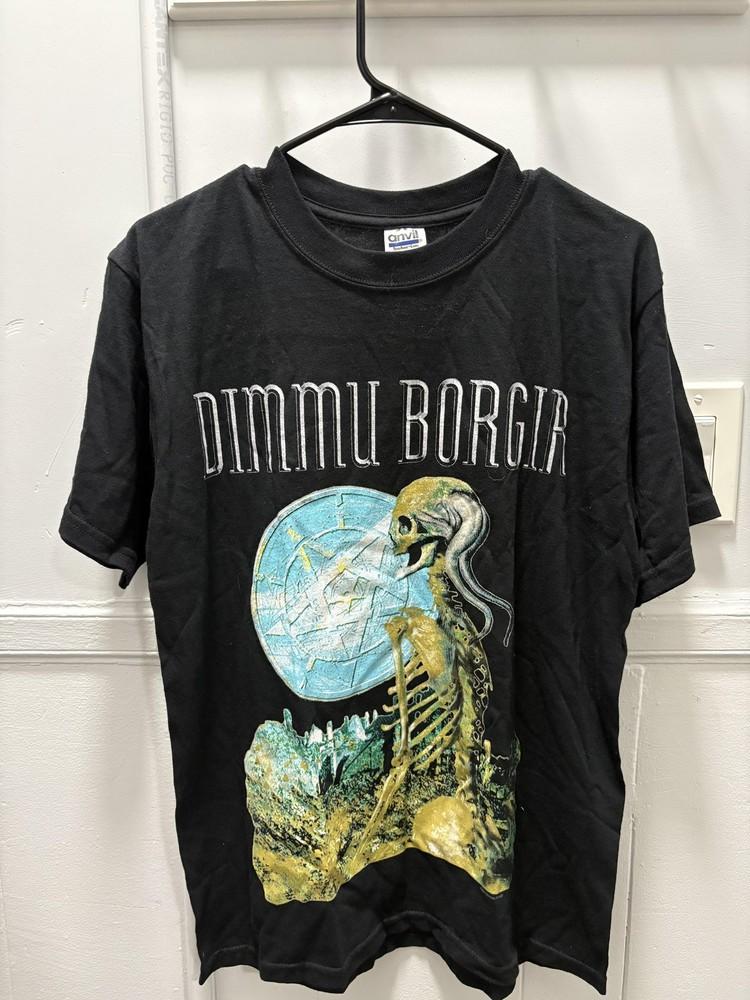 Vintage Dimmu Borgir Shirt Mens Medium Black 2003 Band Tour Metal Tee Graphic Unisex T-Shirt XXL