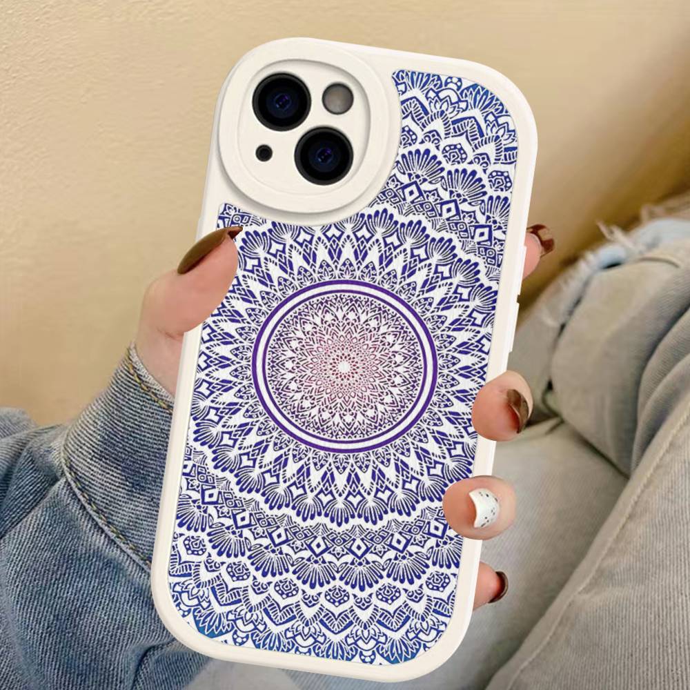 Indian Pattern Mandala Leather Phone Case For IPhone 15 14 13 Pro Max 12 11 16 Plus Phone Cover