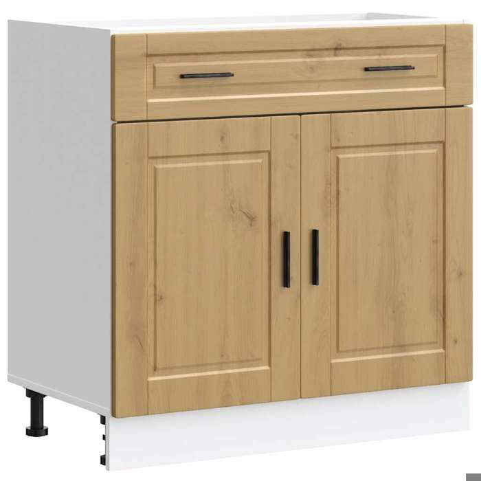 VidaXL Kitchen Cabinet Porto Artisan Oak Engineered Wood 853986