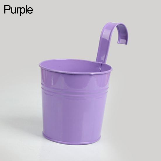 Flower Holder Bright Color Space-saving Sturdy Thickened Body Flower Holder for Courtyards